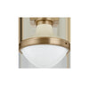 Troy Lighting Maxton Patina Brass And Soft Sand 13.5W X 13.5L X 12.25H Flush Mount