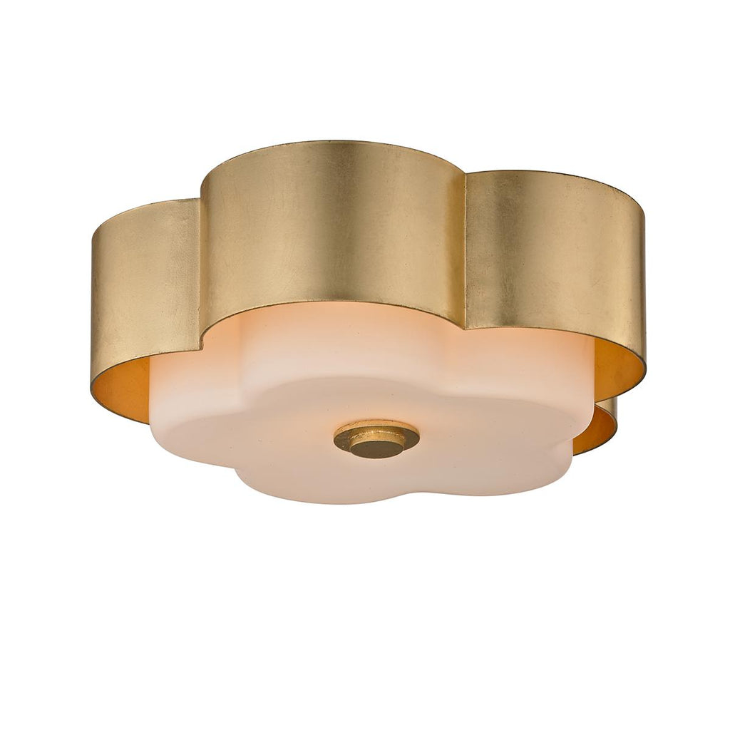 Troy Lighting Allure Gold Leaf 13.5W x 13.5L x 5H Flush Mount