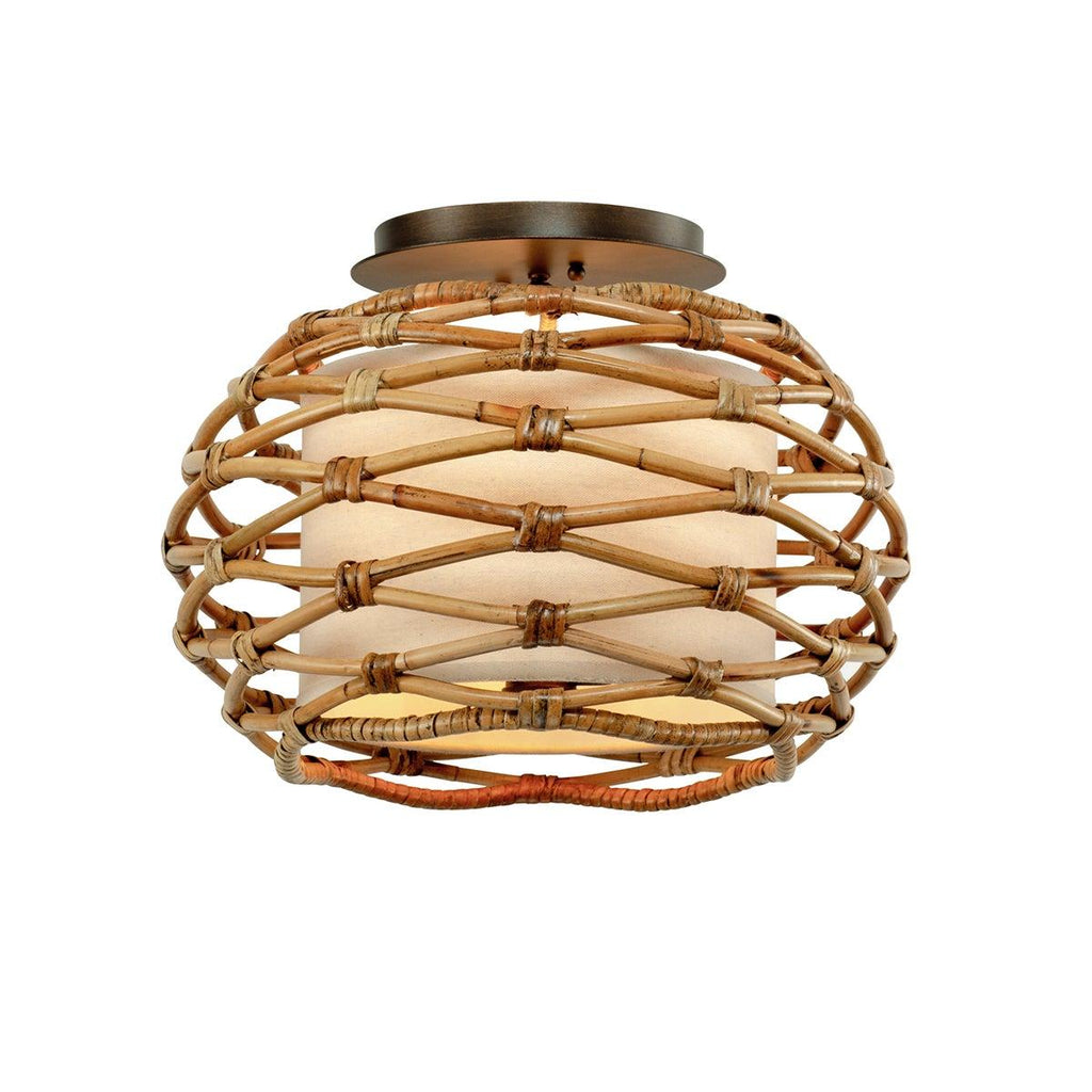 Troy Lighting Balboa Bronze 15.25W x 15.25L x 11.75H Semi-Flush Mount