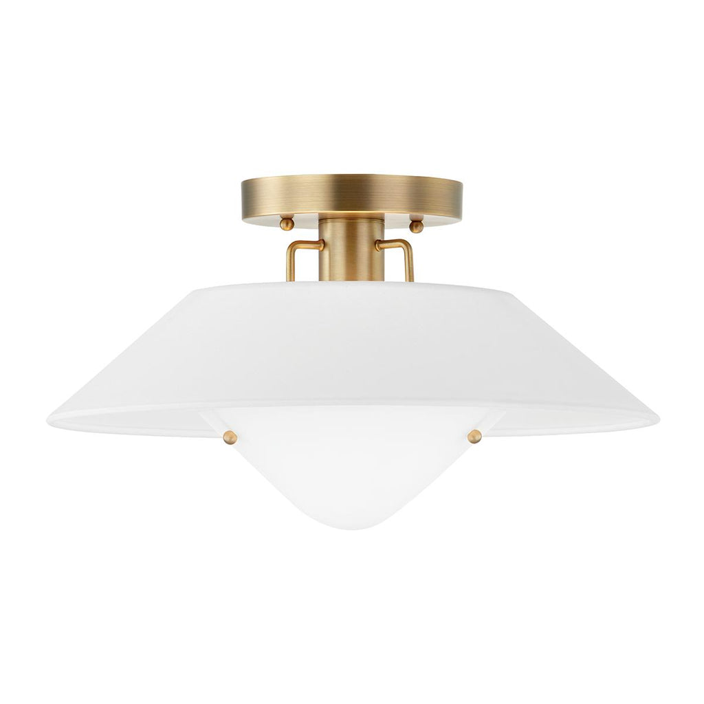 Troy Lighting Otto PATINA BRASS 16W x 16L x 9.5H Flush Mount