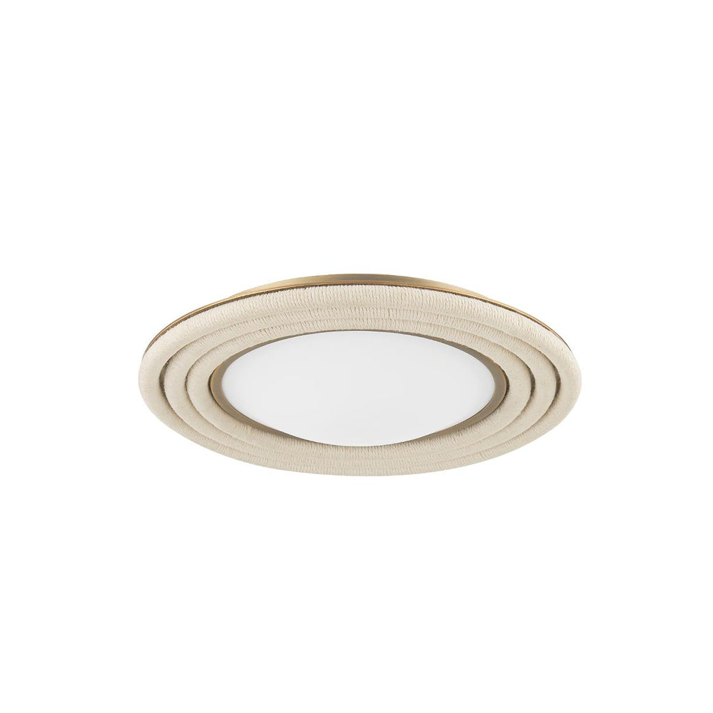 Troy Lighting Zion PATINA BRASS 10W x 10L x 2H Flush Mount