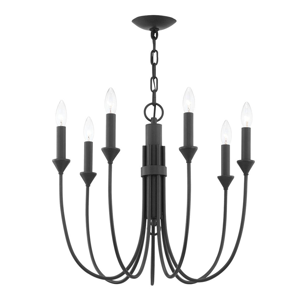 Troy Lighting Cate FORGED IRON 21.5W x 21.5L x 19.25H Chandelier