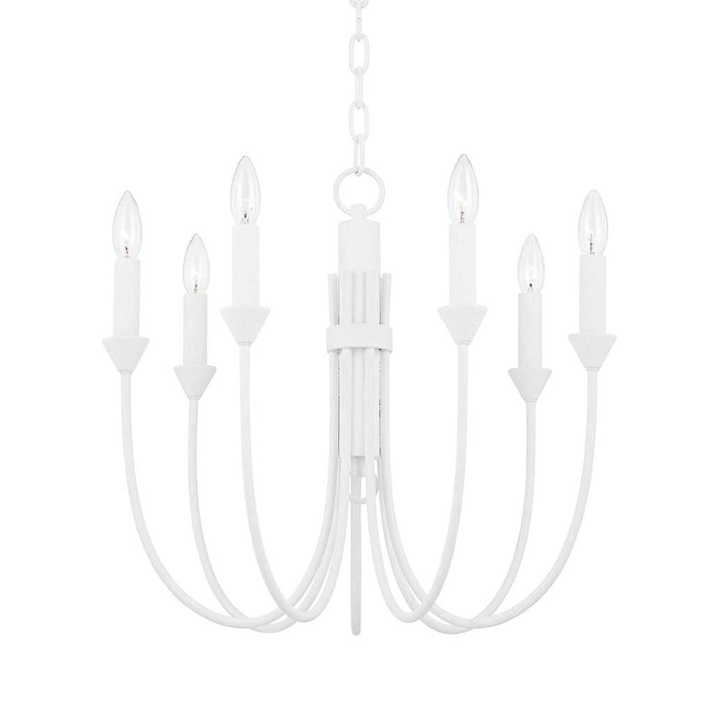 Troy Lighting Cate GESSO WHITE 21.5W x 21.5L x 19.25H Chandelier