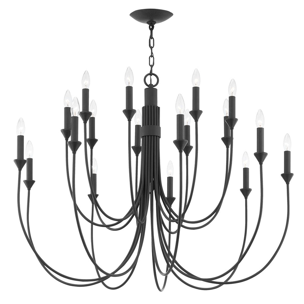 Troy Lighting Cate FORGED IRON 42W x 42L x 31.75H Chandelier