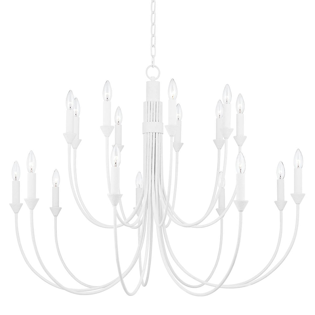 Troy Lighting Cate GESSO WHITE 42W x 42L x 31.75H Chandelier