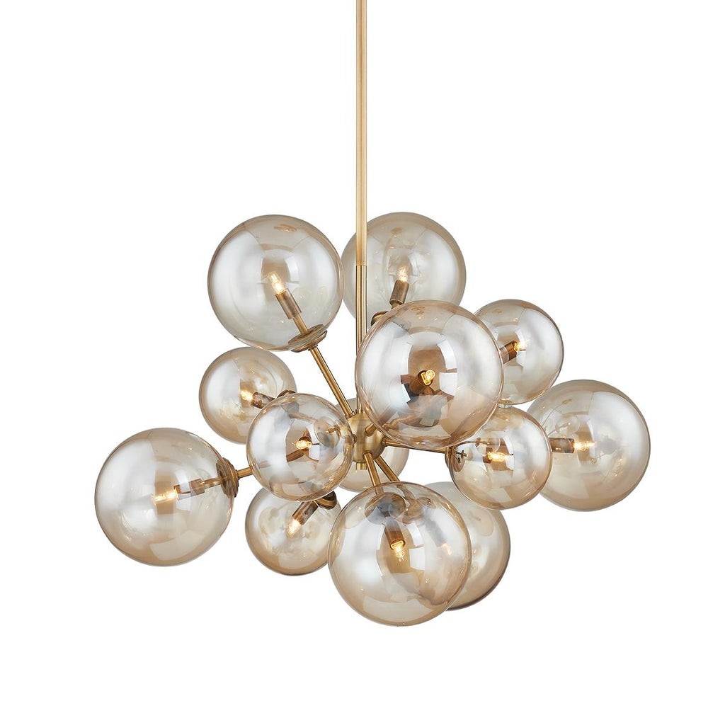 Troy Lighting SANTEE PATINA BRASS 30.75W x 30.75L x 22.75H Chandelier