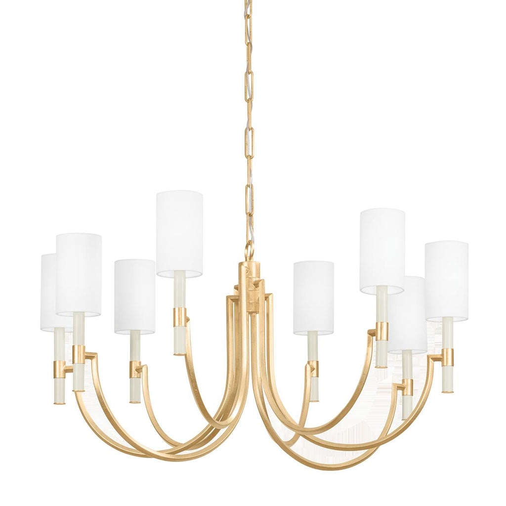 Troy Lighting Gustine Vintage Gold Leaf 42W x 42L x 19.5H Chandelier