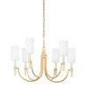 Troy Lighting Gustine Vintage Gold Leaf 31W X 31L X 18.75H Chandelier