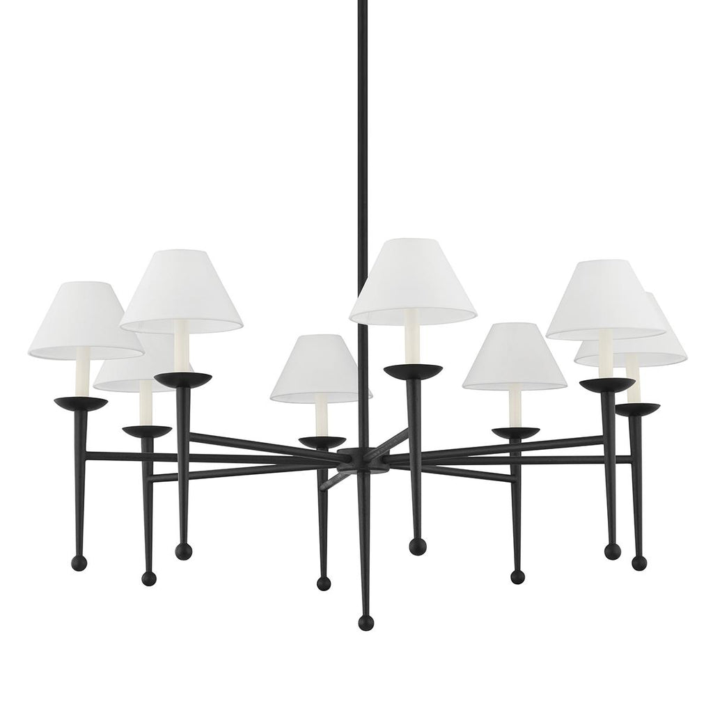 Troy Lighting London FORGED IRON 50W x 50L x 25H Chandelier