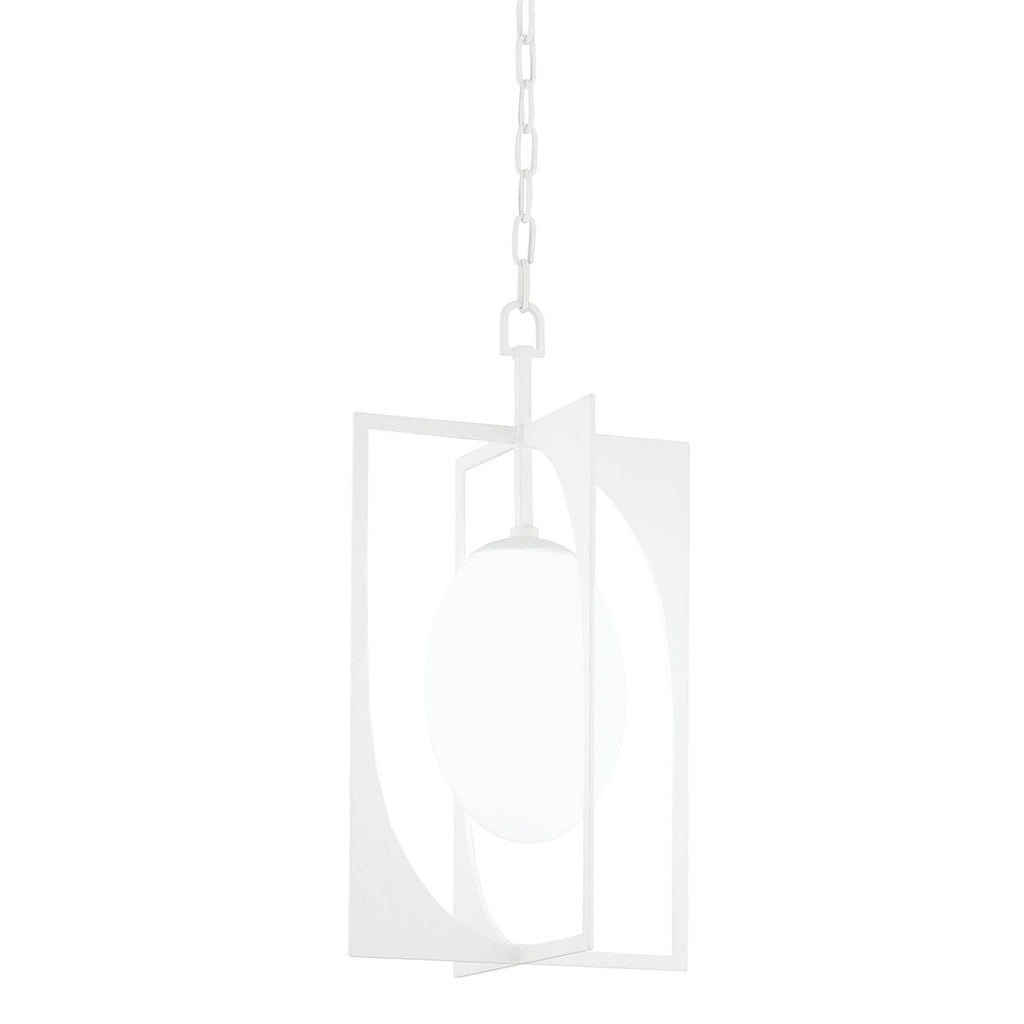 Troy Lighting Enzo GESSO WHITE 13W x 13L x 24.5H Pendant