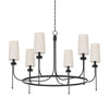 Troy Lighting Calder Forged Iron 40.25W X 40.25L X 26H Chandelier