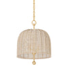 Troy Lighting Lonnie Vintage Gold Leaf 15.25W X 15.25L X 20H Pendant