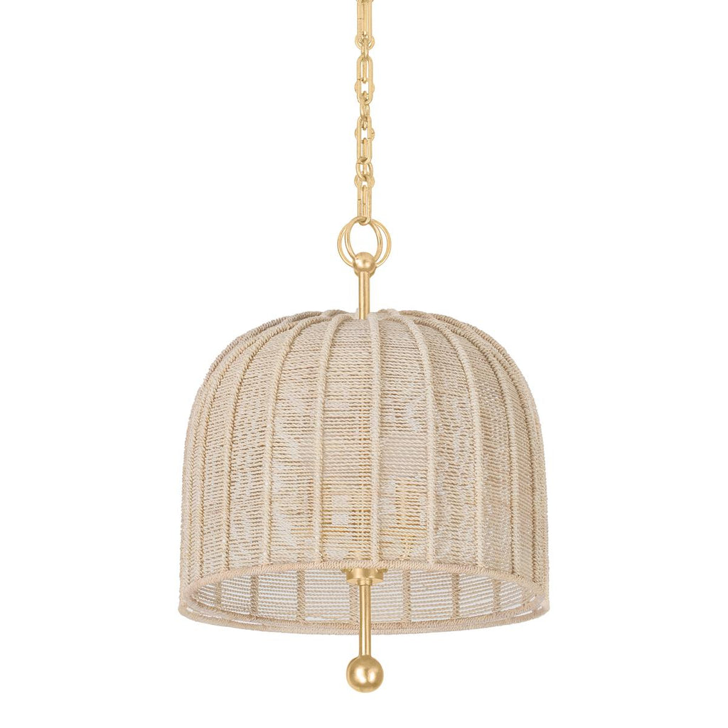 Troy Lighting Lonnie Vintage Gold Leaf 15.25W x 15.25L x 20H Pendant