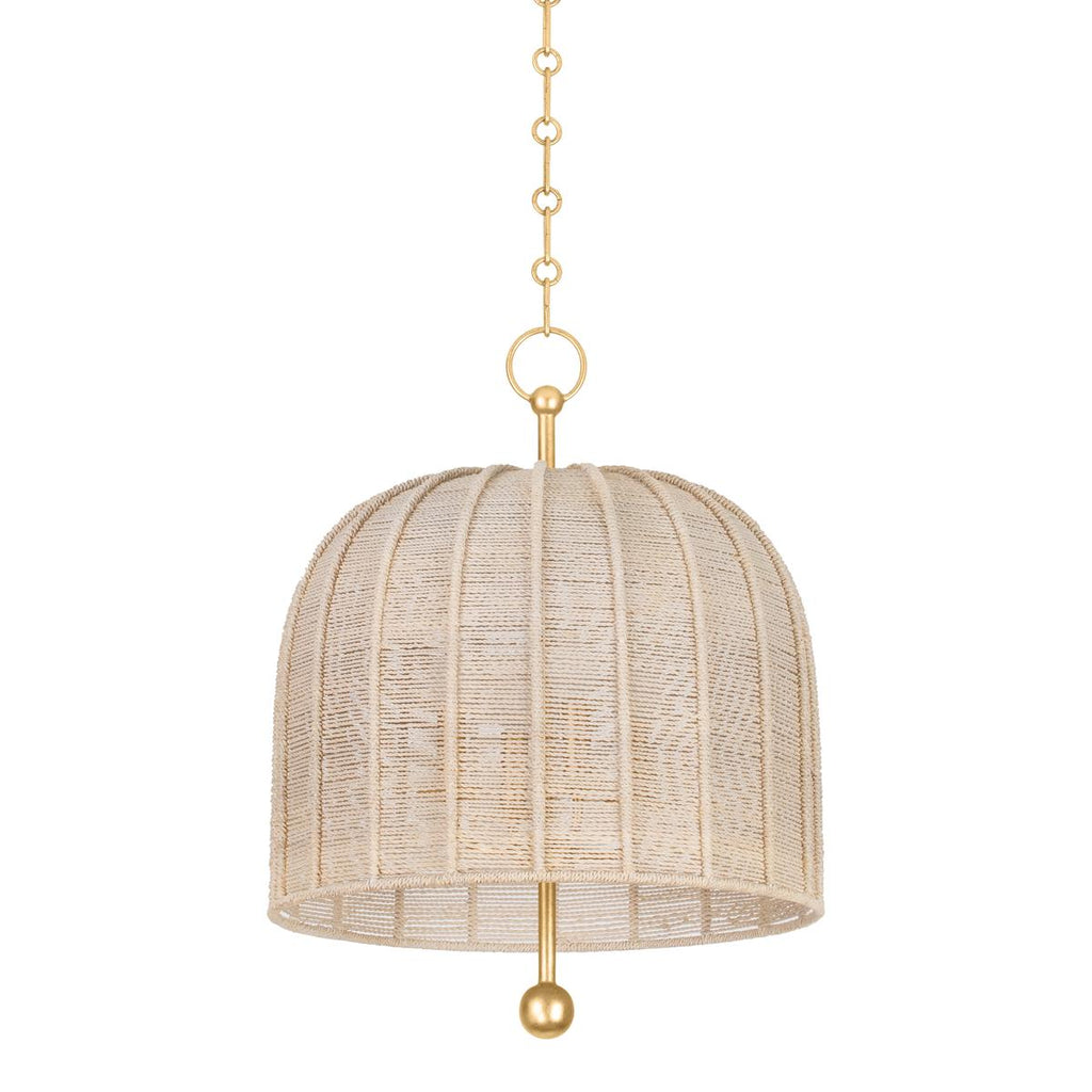 Troy Lighting Lonnie Vintage Gold Leaf 20W x 20L x 26.25H Pendant