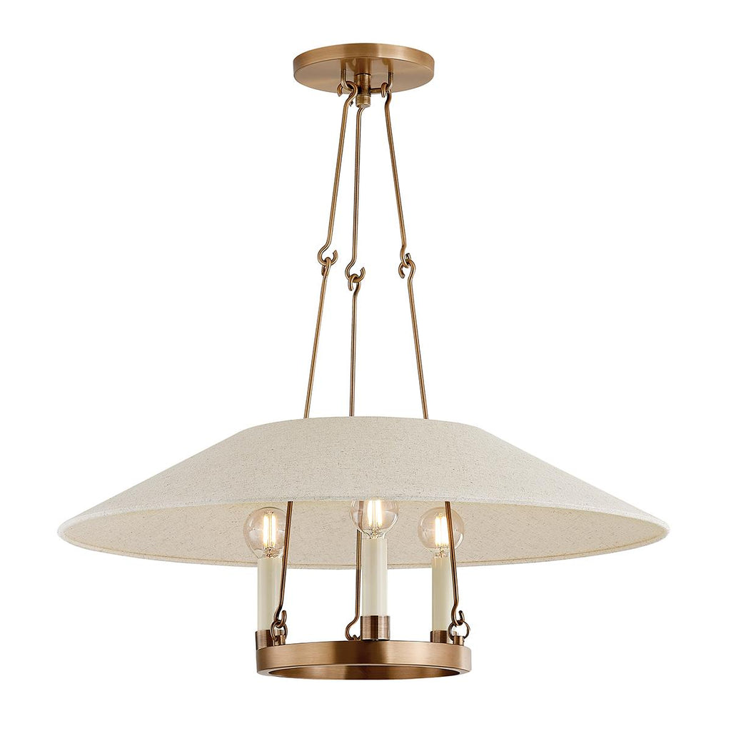 Troy Lighting ARCHIVE PATINA BRASS 25W x 25L x 10H Chandelier