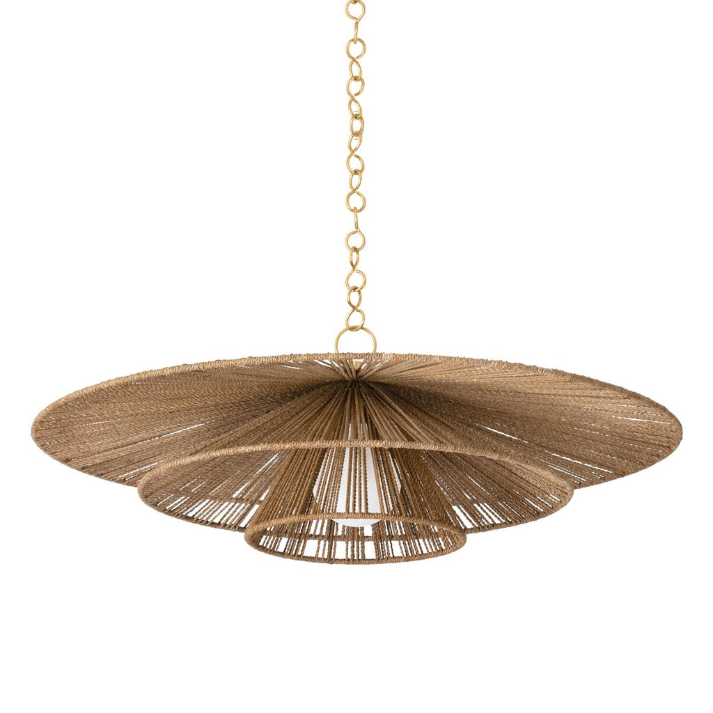 Troy Lighting Levan Vintage Gold Leaf 36W x 36L x 12.5H Pendant