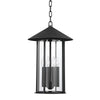 Troy Lighting Long Beach Textured Black 13W X 13L X 20H Pendant