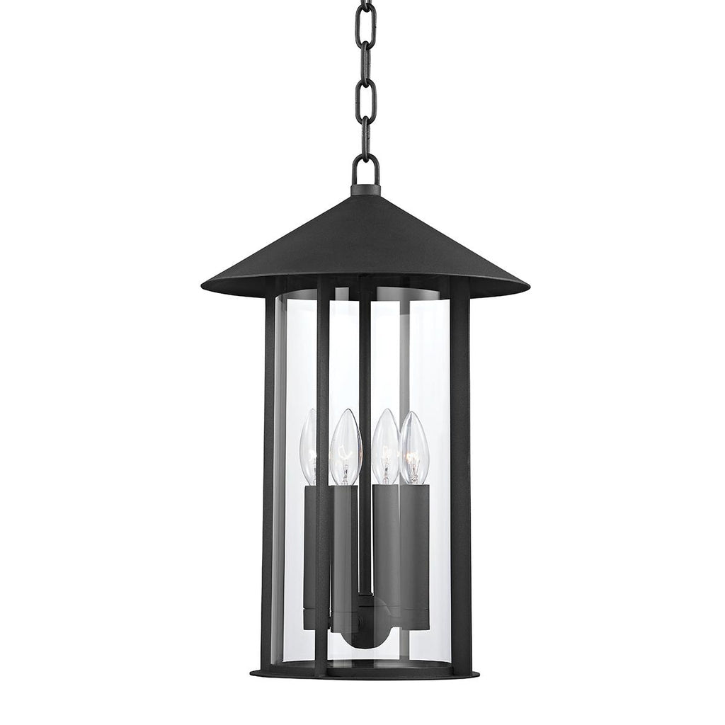 Troy Lighting Long Beach TEXTURED BLACK 13W x 13L x 20H Pendant