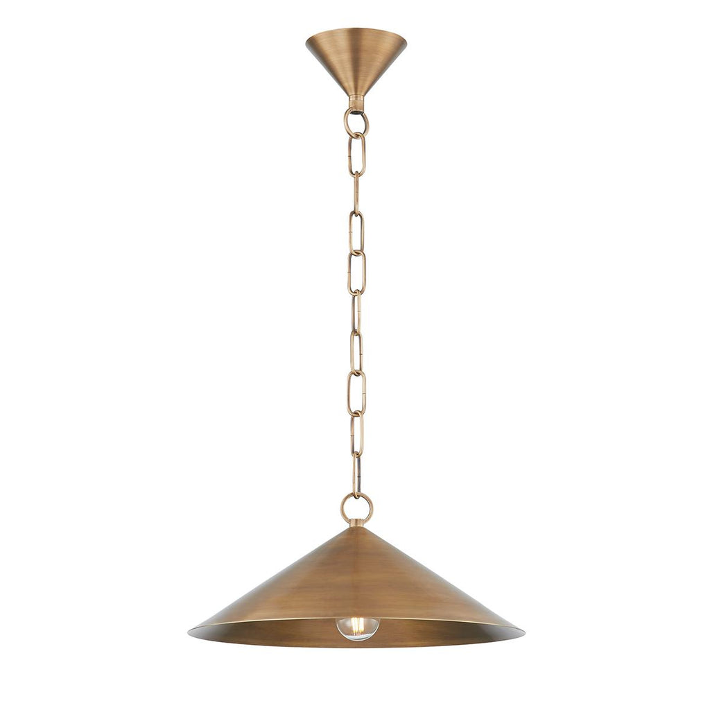 Troy Lighting MIDVALE PATINA BRASS 14.75W x 14.75L x 6.25H Pendant