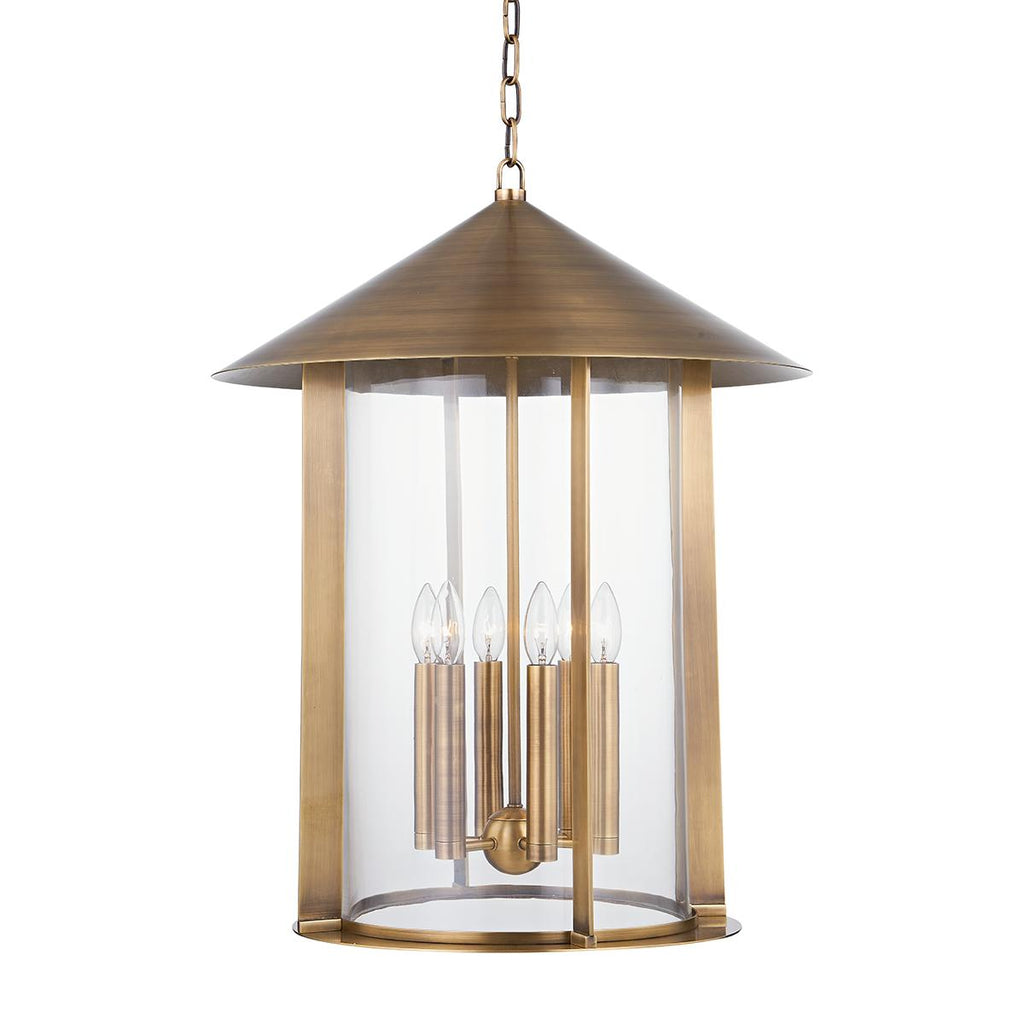 Troy Lighting Long Beach PATINA BRASS 22W x 22L x 27.75H Pendant