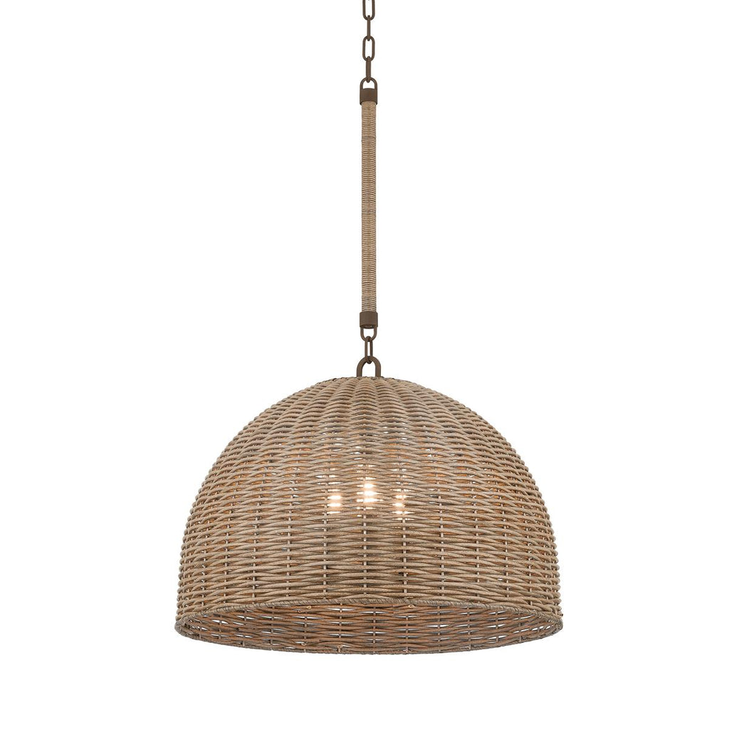 Troy Lighting Huxley TEXTURED BRONZE 24W x 24L x 17.25H Pendant