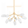 Troy Lighting Aldean Vintage Gold Leaf 34W X 34L X 15.25H Chandelier