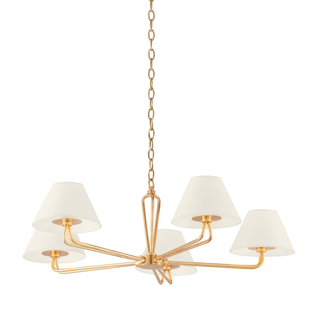 Troy Lighting Ozias VINTAGE GOLD LEAF 36W x 36L x 11.5H Chandelier