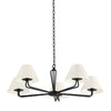 Troy Lighting Ozias Black Iron 36W X 36L X 11.5H Chandelier