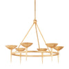 Troy Lighting Cecilia Vintage Gold Leaf 40W X 40L X 30H Chandelier