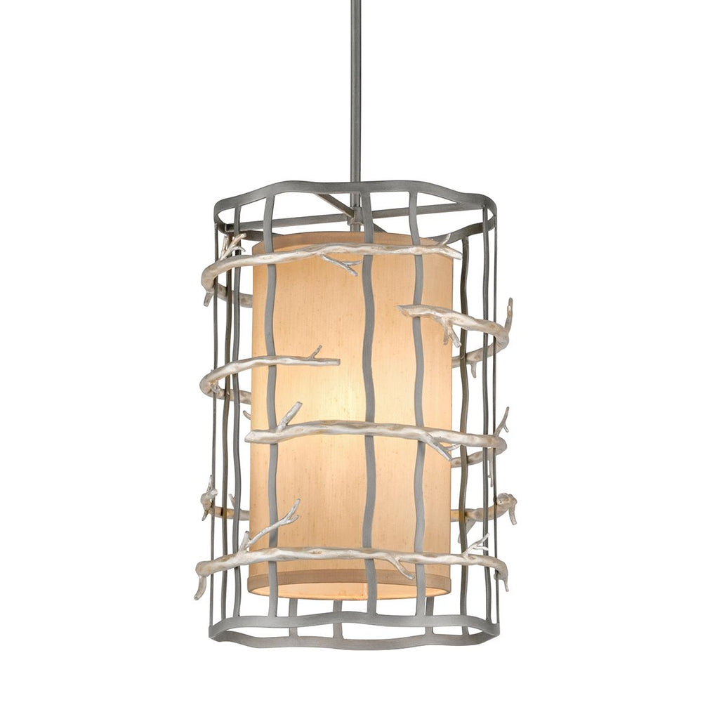 Troy Lighting Adirondack GRAPHITE AND SILVER LEAF 13W x 13L x 20.75H Pendant