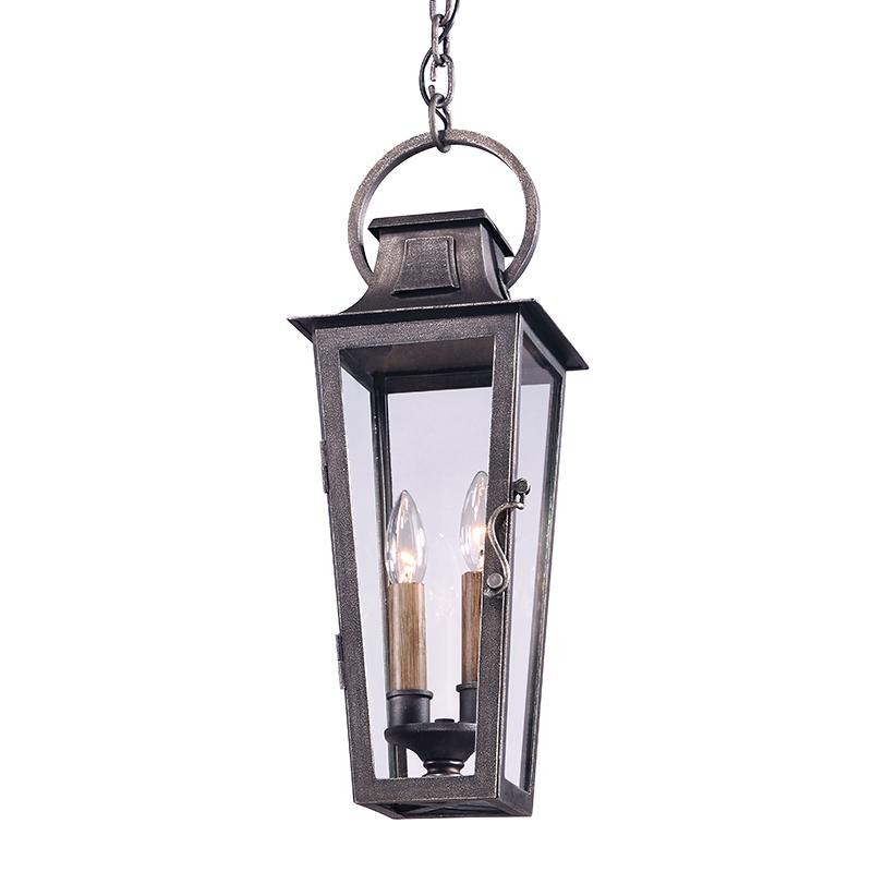 Troy Lighting Parisian Square AGED PEWTER 7W x 7L x 20.5H Pendant