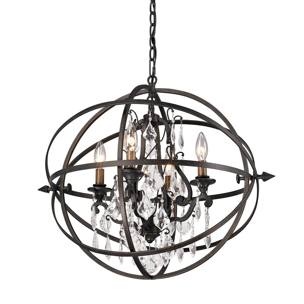 Troy Lighting Byron VINTAGE BRONZE 20W x 23.5L x 21H Chandelier