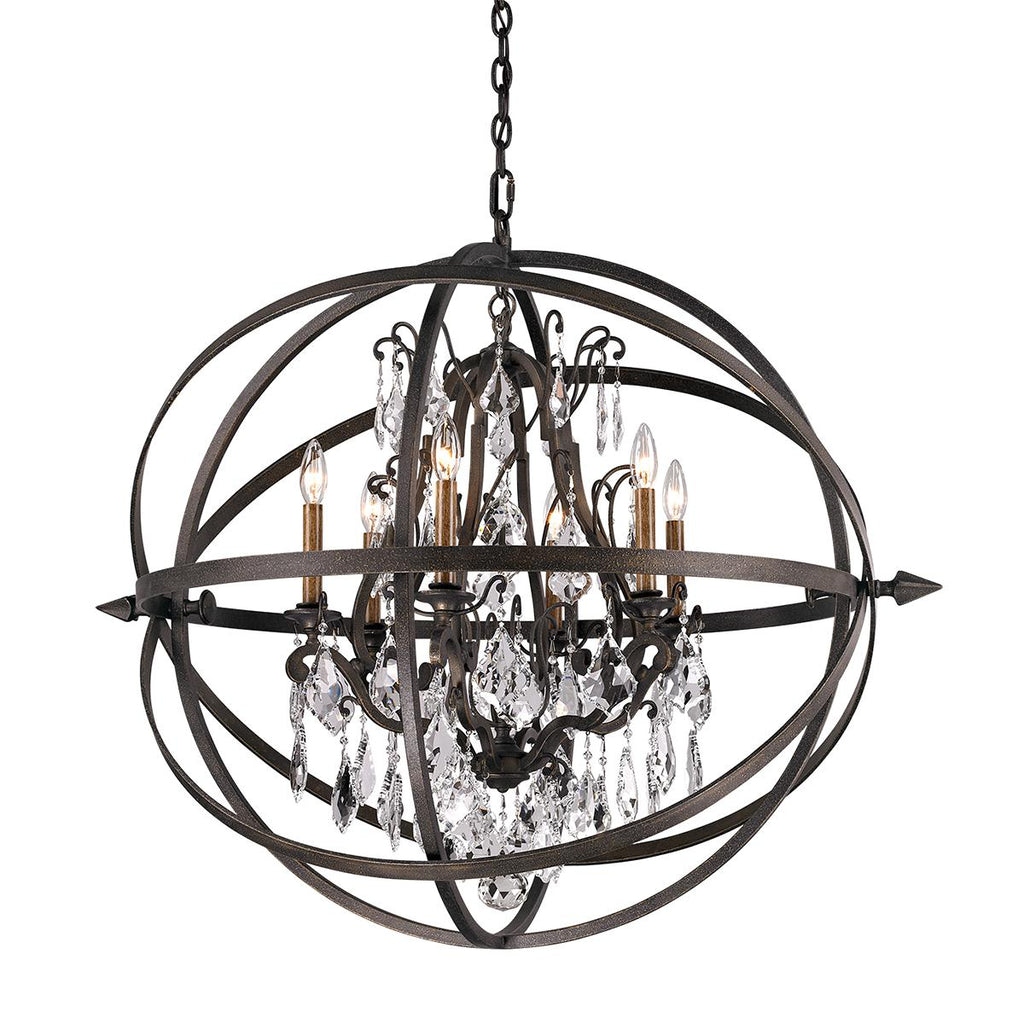 Troy Lighting Byron VINTAGE BRONZE 32.25W x 38.25L x 33.5H Chandelier