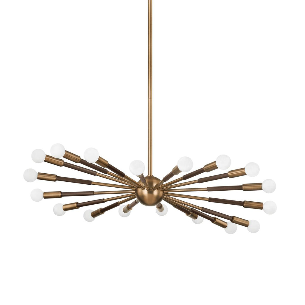 Troy Lighting Obie Patina Brass/Bronze 36.25W x 36.25L x 9.25H Chandelier