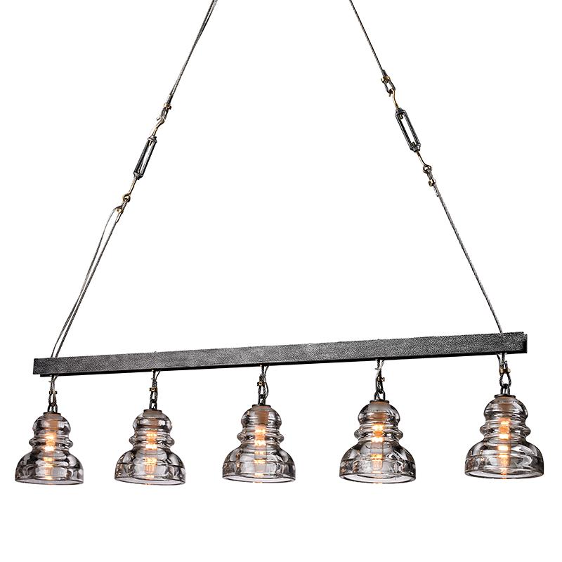 Troy Lighting Menlo Park OLD SILVER 5.75W x 44.5L x 42H Pendant