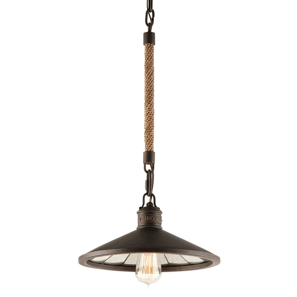 Troy Lighting Brooklyn HERITAGE BRONZE 12W x 12L x 8.25H Pendant