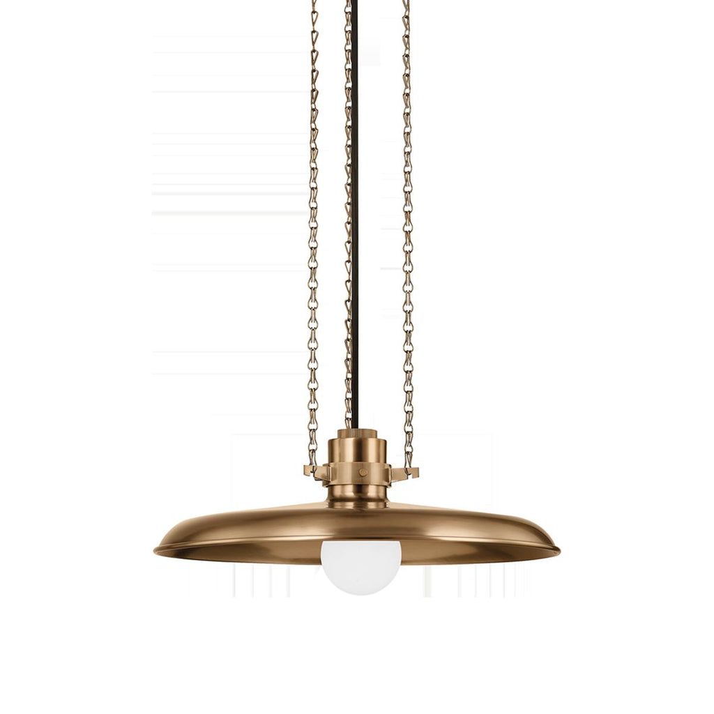 Troy Lighting Rainhill PATINA BRASS 16W x 16L x 6.5H Pendant