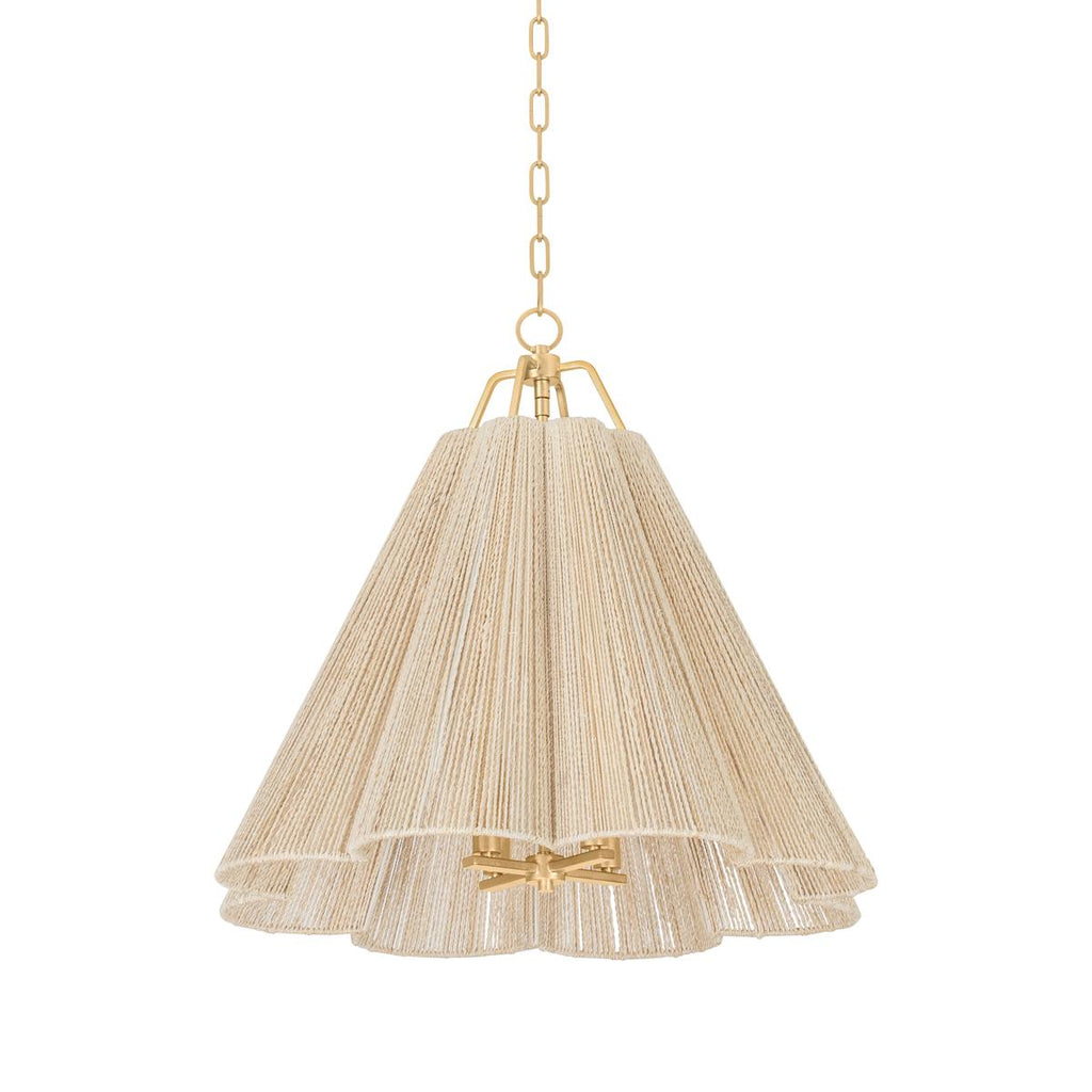 Troy Lighting Sonoma Vintage Gold Leaf 27.5W x 27.5L x 25.5H Pendant