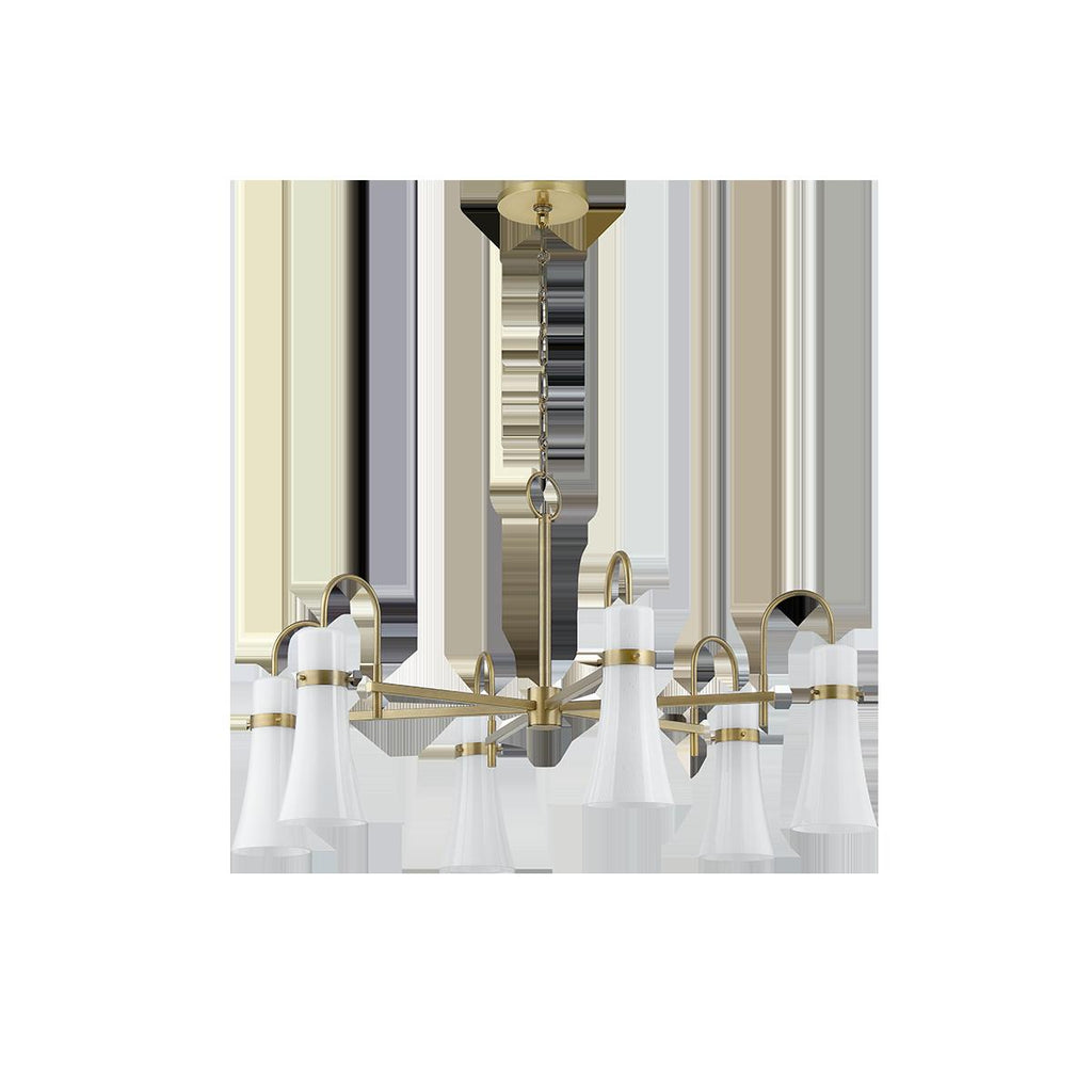 Troy Lighting MAPLE PATINA BRASS 38W x 38L x 21.5H Chandelier