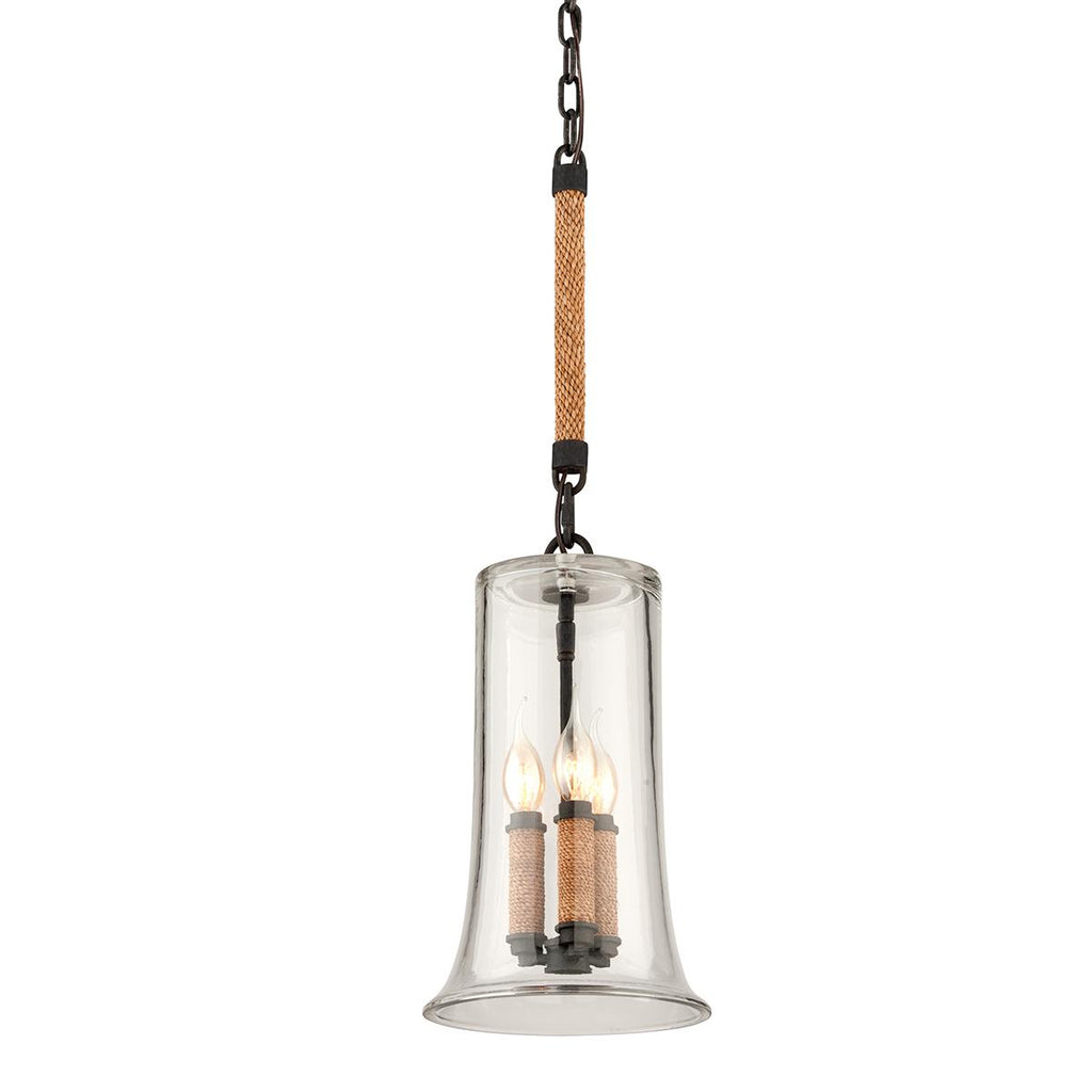 Troy Lighting Pier 39 FORGED IRON 9W x 9L x 15.5H Pendant