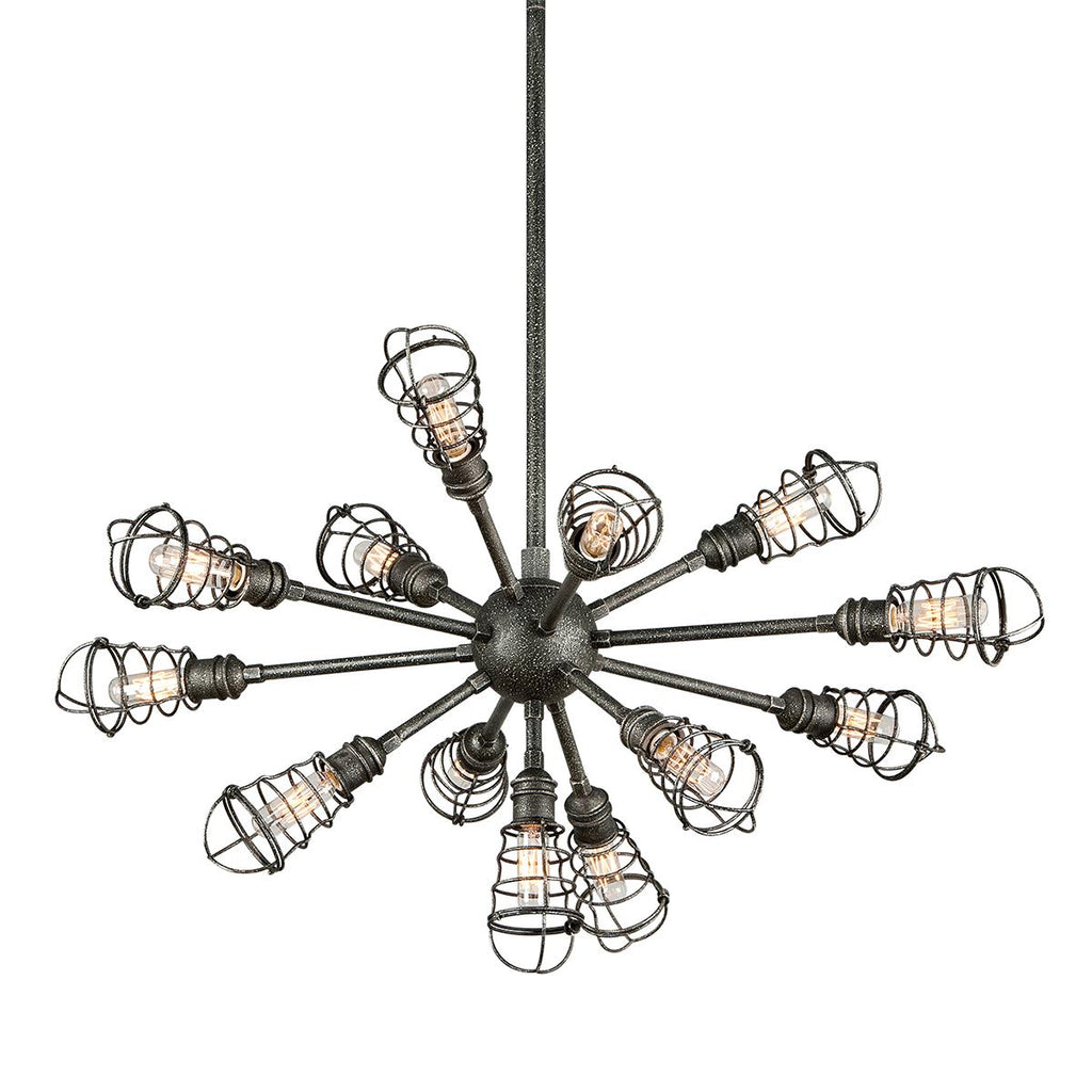 Troy Lighting Conduit OLD SILVER 32W x 32L x 16.75H Chandelier