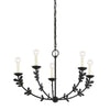 Troy Lighting Florian Black Iron 28W X 28L X 17.25H Chandelier