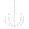 Troy Lighting Florian Gesso White 28W X 28L X 17.25H Chandelier