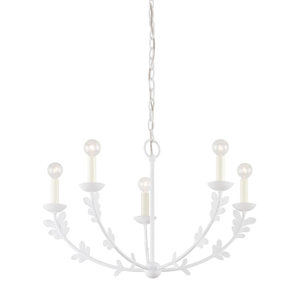 Troy Lighting Florian GESSO WHITE 28W x 28L x 17.25H Chandelier