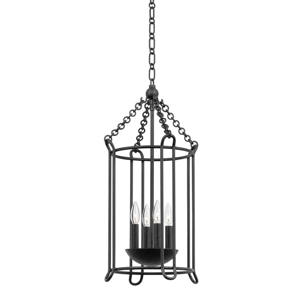 Troy Lighting Lassen BLACK IRON 13.5W x 13.5L x 28.25H Pendant