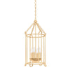 Troy Lighting Lassen Vintage Gold Leaf 13.5W X 13.5L X 28.25H Pendant