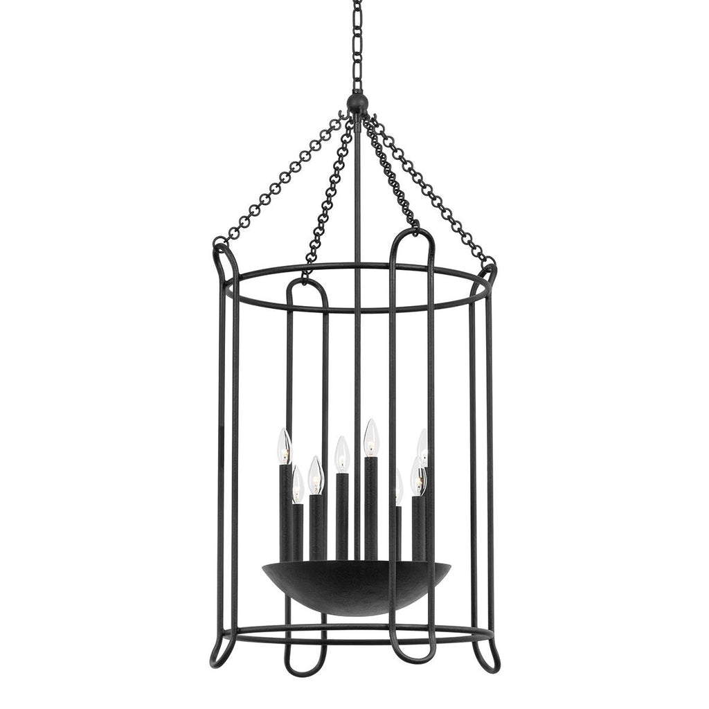 Troy Lighting Lassen BLACK IRON 24.25W x 24.25L x 48H Pendant