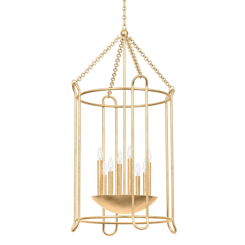 Troy Lighting Lassen VINTAGE GOLD LEAF 24.25W x 24.25L x 48H Pendant