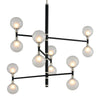 Troy Lighting Andromeda Textured Black & Polish Nickel 42W X 42L X 37.5H Chandelier