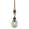 Troy Lighting Murphy Vintage Iron With Rustic Wood 9W X 9L X 33H Pendant